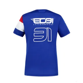 Alpine Womens T-shirt, Esteban Ocon 31 Team, Blue, 2021