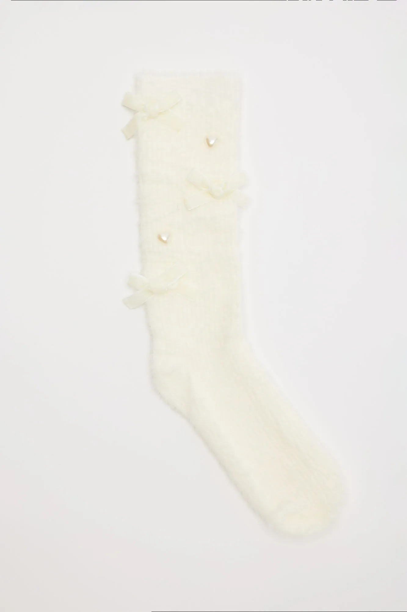 Be My Sweetie Cozy Socks - Cream