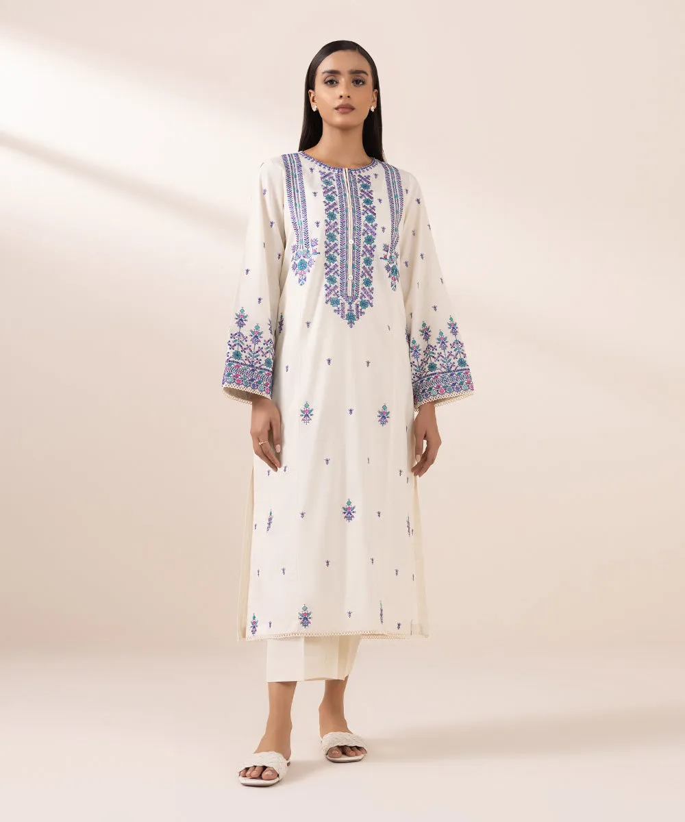 Embroidered Cambric Shirt