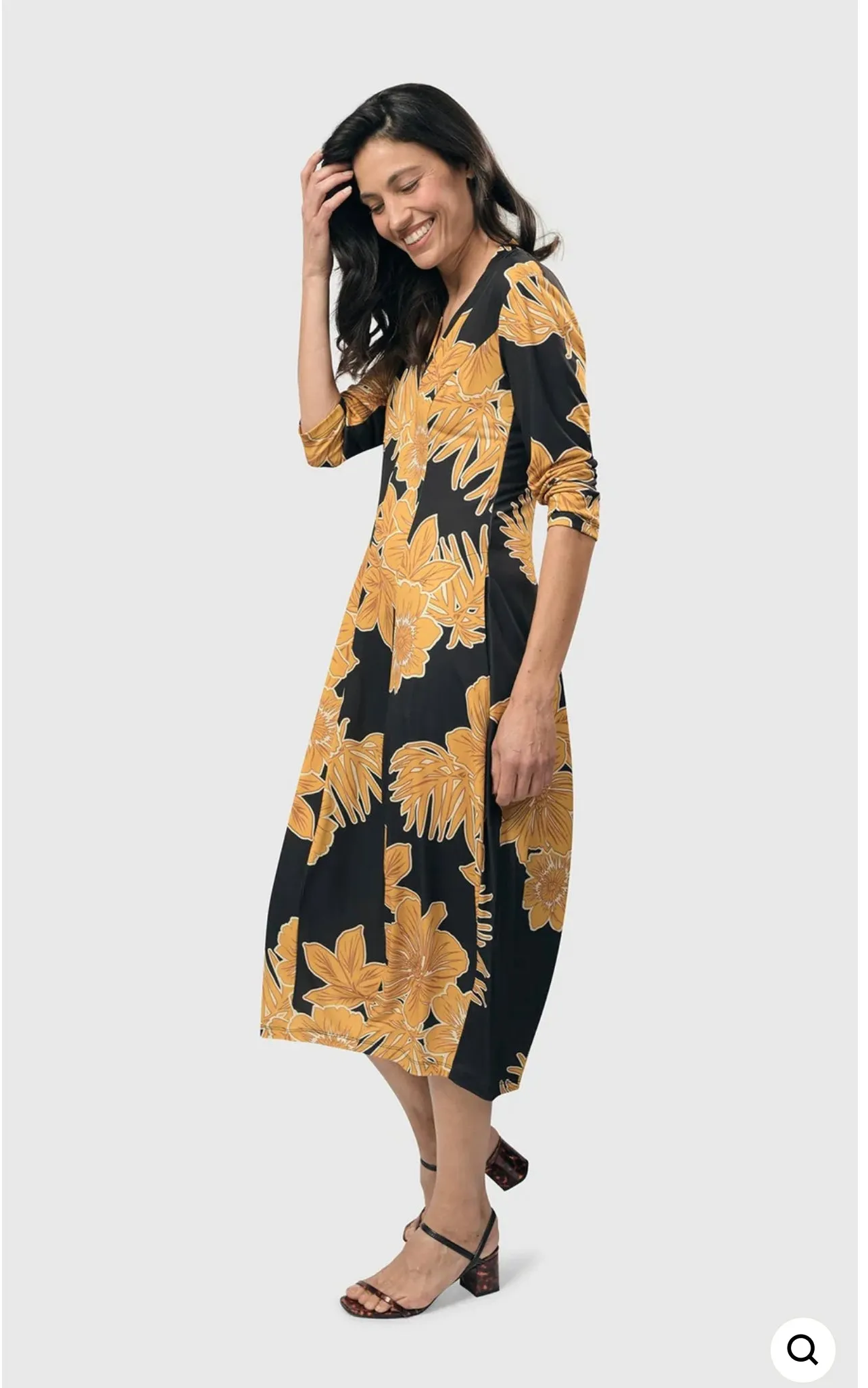 ISLAND COCOON DRESS, GOLD ALEMBIKA 7SD149G