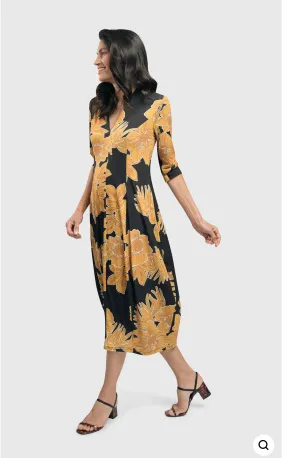 ISLAND COCOON DRESS, GOLD ALEMBIKA 7SD149G