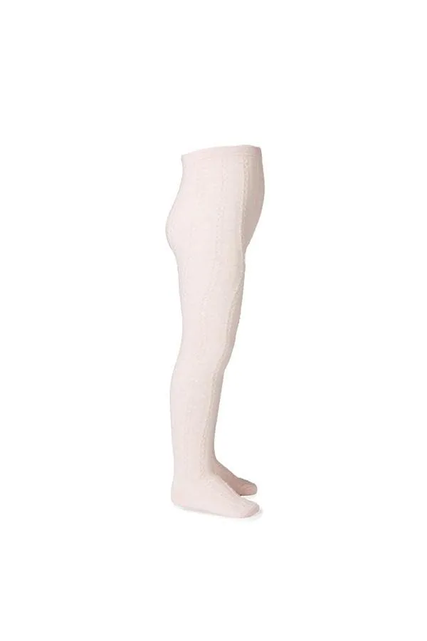Jacquard Tights - Pink (Milky Baby)