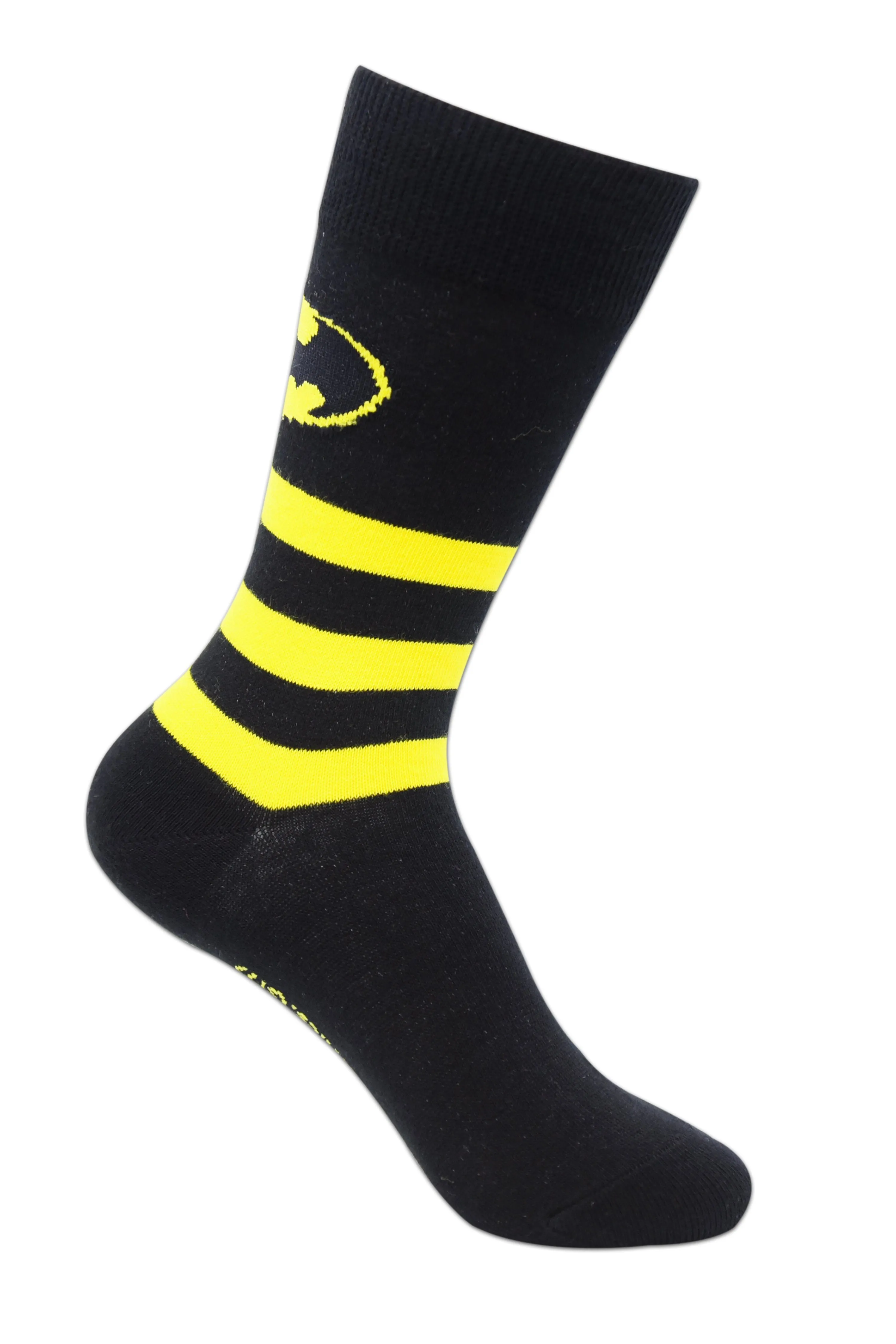 Justice League By Balenzia Crew Socks for Kids (Pack of 3 Pairs/1U)(7-9 YEARS)
