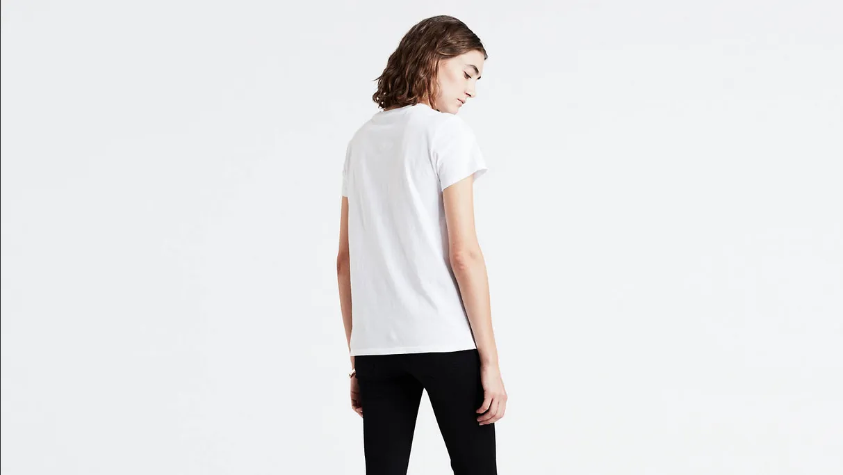 Levi's short sleeve t-shirt The Perfect 173690453 white-gold