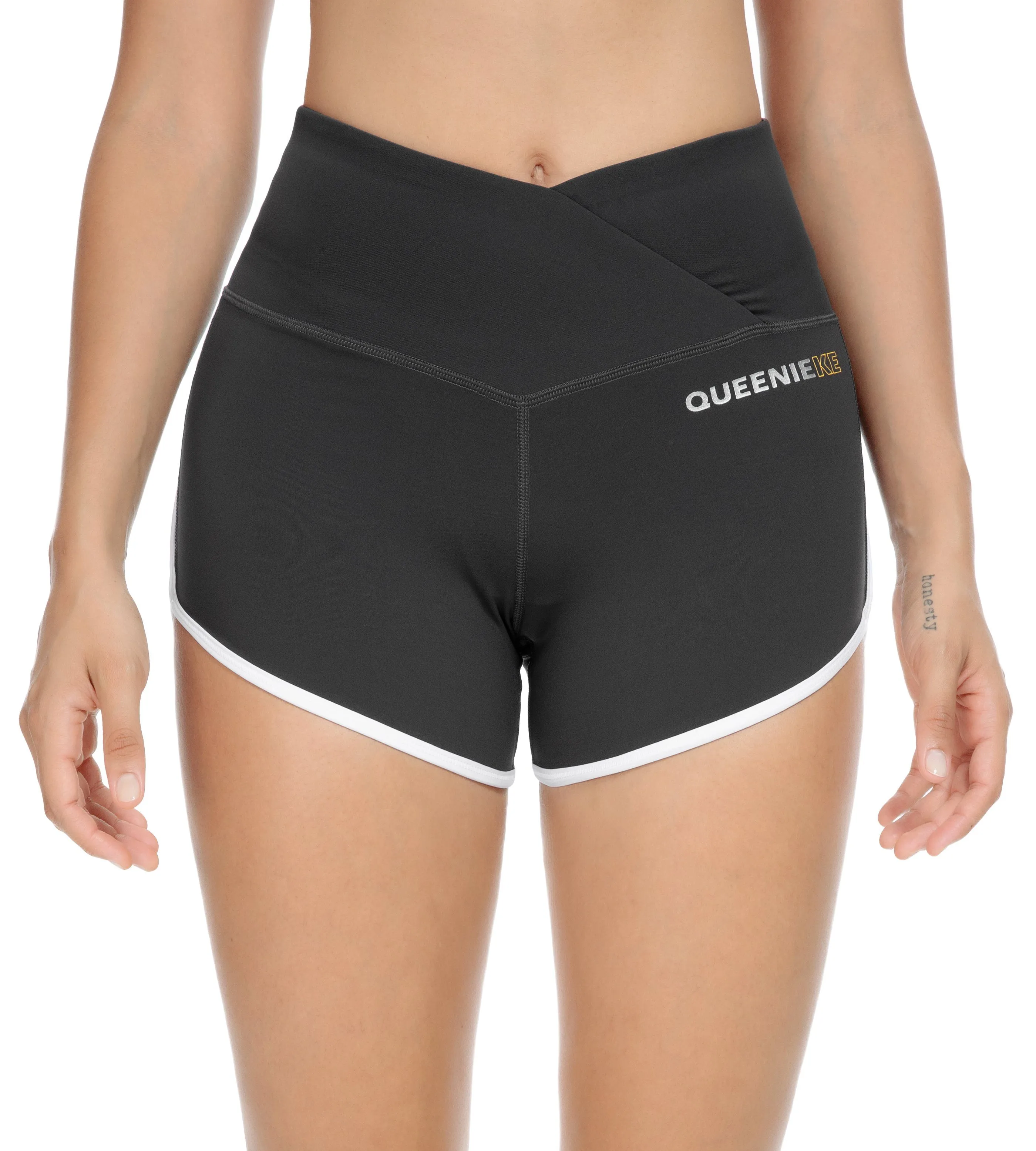 Mid-Waist Tummy Control Train Shorts