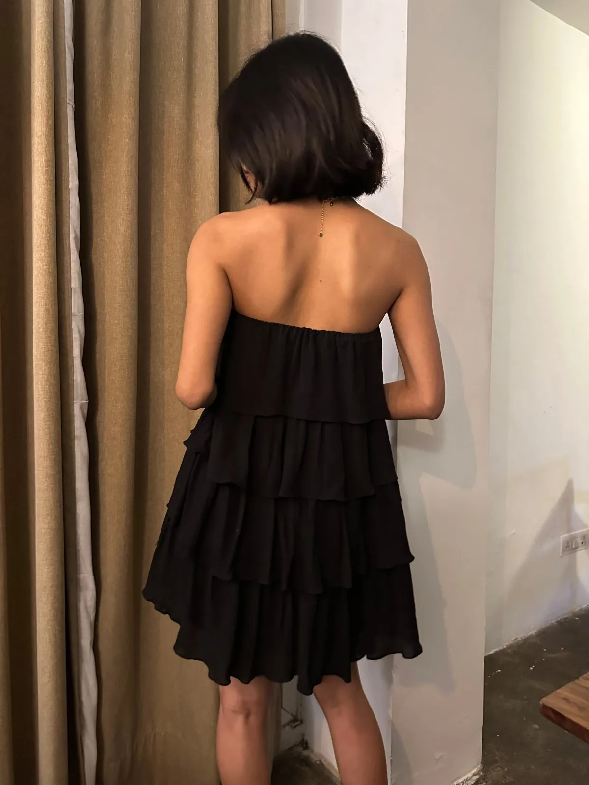Midnight Ruffle Dress