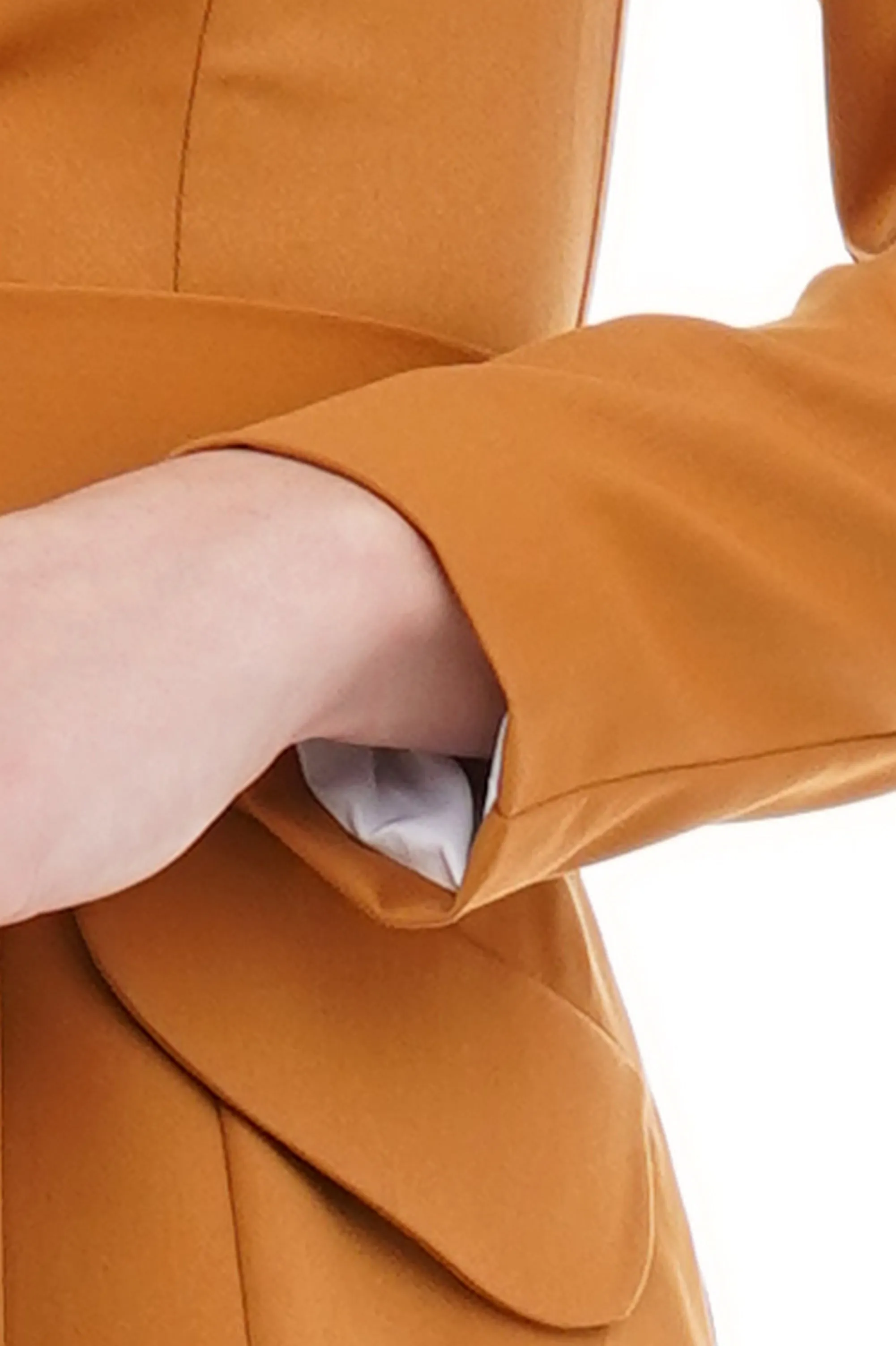 Mustard shawl collar blazer dress