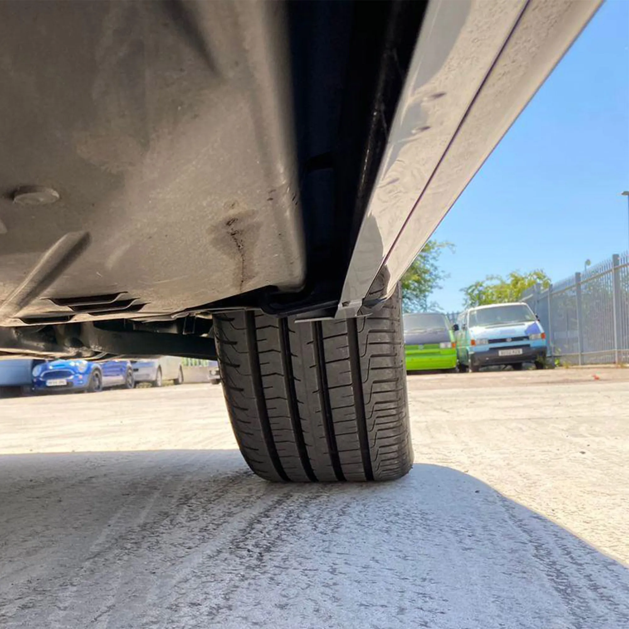 VW T6 Transporter SWB Side Skirts Reflex Silver Plastic Painted and Ready to Fit