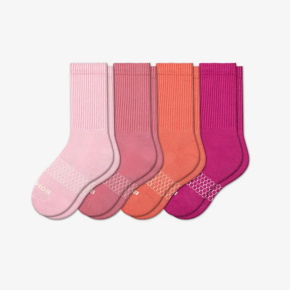 Youth Solid Calf Sock 4-Pack