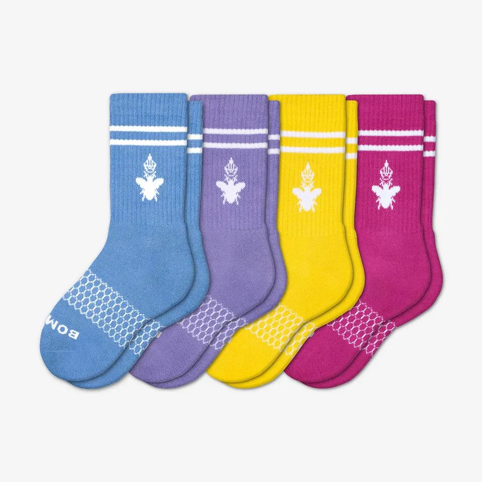 Youth Solid Calf Sock 4-Pack
